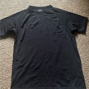 Heimat Merino Wool Black T Shirt Size Large